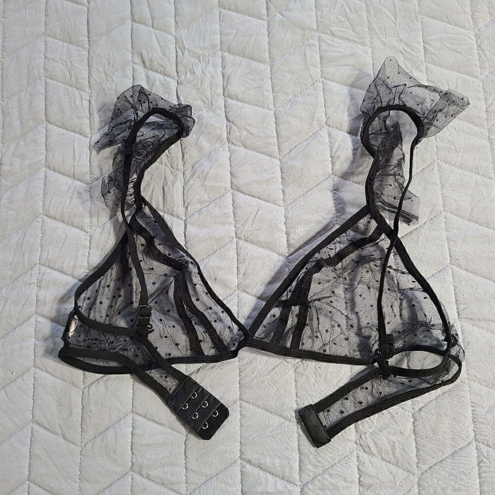 SHEIN Swiss dot bralette 